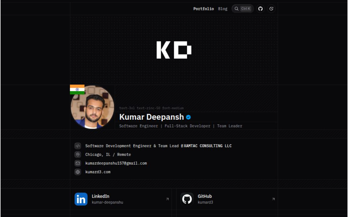 Kumar Deepansh – Indie Developer & Founder